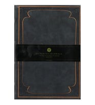 VICTORIA'S JOURNALS 123-9107 VINTAGE OLD BOOK 14x20cm 80gr.160YP. ÇİZGİSİZ DEFTER KOYU MAVİ