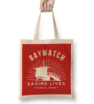 Baywatch Saving Lives Since 1989 Bez Çanta Uzun Saplı