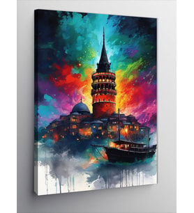 Kanvas Tablo Galata Kulesi