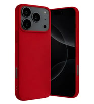 Newface Apple iPhone 17 Pro Max Nano içi Kadife Silikon - Kırmızı