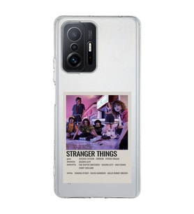 Redmi Mi 11T/Mi 11T Pro Uyumlu Stranger Things Minimalist Poster Desenli Şeffaf Telefon Kılıfı
