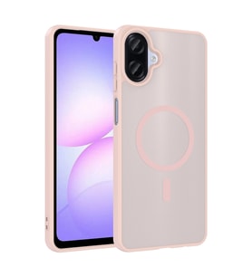 Lexroo Galaxy A07 Kılıf M-safe Şarj Özellikli Babet Kılıf - Pembe