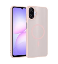 Lexroo Galaxy A07 Kılıf M-safe Şarj Özellikli Babet Kılıf - Pembe
