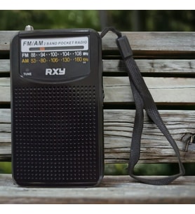 Bariton Cep Tipi Mini Analog Radyo Siyah