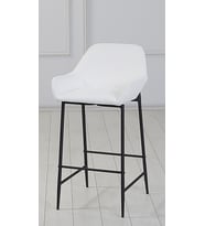 1 ADET LORİN ADA MUTFAK VE BAR SANDALYESİ - BAR TABURESİ - SUNİ DERİ - METAL SİYAH AYAK