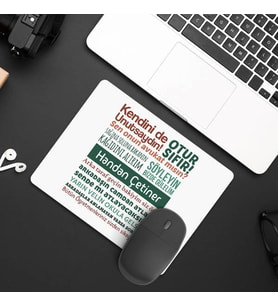Kişiye Özel Öğretmenimin Klasik Sözleri Mousepad