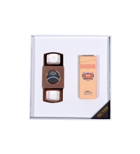 Cohiba Özel Seri H. Upmann Çakmak Kesici İkili Krem Puro Seti - TR9113