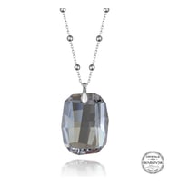 Swarovski Crystal Taşlı Top Zincir Baget Gümüş Kadın Kolye