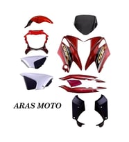 HONDA CBF 150 KAPORTA GRENAJ SETİ KIRMIZI ARKA ÇAMURLUK HARİÇ  ARASMOTO (Siyah)