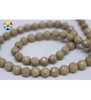 Jasper Taşı Faset Kesim Dizi 6mm (9888)