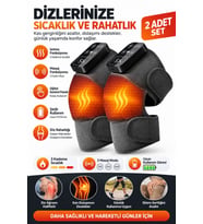 Auhma AMG33 Kablosuz Isıtmalı Titreşimli Diz Omuz Dirsek Masaj Aleti 5 Isı Ayarı LCD Ekran