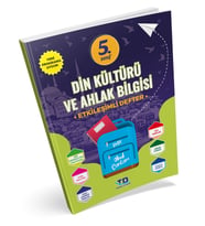 DİN KÜLTÜRÜ VE AHLAK B. 5.SINIF ETKİLEŞİMLİ DEFTER