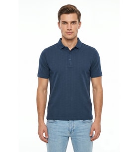 Erkek Polo Yaka Kısa Kollu Triko Tişört Regular Kalıp BGL-ST05561