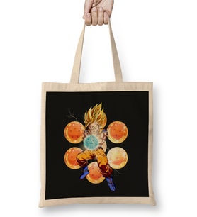 Super Saiyan 2 Gohan 01 Bez Çanta Uzun Saplı