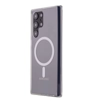 Samsung Galaxy S22 Ultra Kılıf Magneticsafe Şeffaf Silikon - Şeffaf