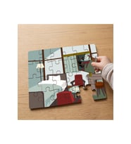 Yatak Odası Tasarımlı 24 Parça Ahşap Çocuk Puzzle MPK0110