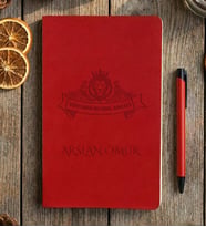 Kişiye Özel En Kral Amca Defter Babalar Günü Hediyesi (Kırmızı)