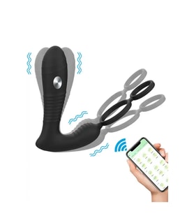 Şoklu Penis Halkalı APP Control anl Vibratör