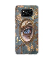 Poco X3 Pro / X3 NFC Uyumlu Aesthetic Göz Tasarımlı Şeffaf Telefon Kılıfı
