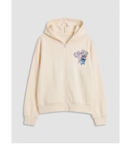 LC WAIKIKI Ekru Stitch Baskılı Kız Çocuk Hırka