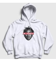 Presmono Unisex Beyaz Be Humble Kendrick Lamar Kapüşonlu Sweatshirt 368400tt