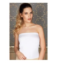 Arias Closet Pamuklu Askısız Straplez T-Shirt