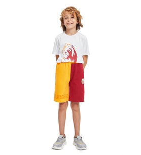 Galatasaray Orijinal Lisanslı Çocuk Şort Kırmızı Sarı (Sarı-Kırmızı)