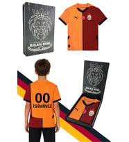 GALATASARAY Home Jersey Replica J Kırmızı Unisex Çocuk Forma Kişiye Özel
