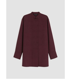 LCW Modest Bordo Hakim Yaka Kadın Gömlek Tunik