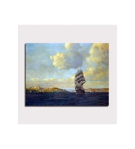 DBSanatevi Bosphorus'ta Yelken, Mıchael Zeno Dıemer Tablo 40 X 30 Cm