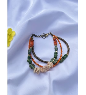 serapis accessories Tasarım Doğal Taşlı Etnik Bohem Çoklu Kadın / Kız Mor Bileklik