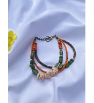 serapis accessories Tasarım Doğal Taşlı Etnik Bohem Çoklu Kadın / Kız Mor Bileklik