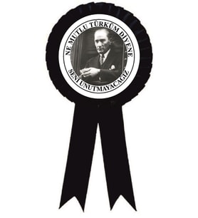 10 kasım atatürk saten kokart 10 adet