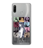 Huawei P30 Lite Uyumlu Taylor Swift Desenli Şeffaf Telefon Kılıfı