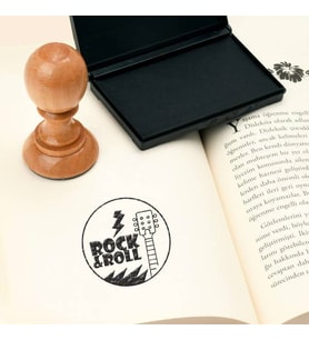 Rock & Roll Tasarım Kitap Mührü