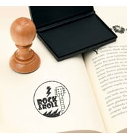Rock & Roll Tasarım Kitap Mührü