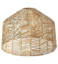 Sarkıt Lamba Abajur Başlığı, Rattan, 45 cm