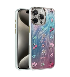 Apple İphone 16 Pro Max Kılıf Blade Aynalı Desenli Kapak - Desen 4