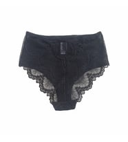Kadın Dantelli Siyah Renk Slip Külot BB2066