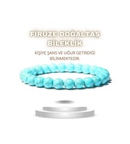 Nelleovana Firuze Doğal Taş Bileklik ( Şans ) 8 Mm