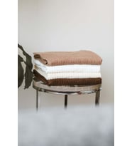 Tilia V2 %100 PAMUK YUMUŞAK DOKULU 50x90 Cm. El ve Yüz Havlu 4'lü Set (Kahverengi)