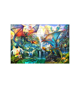 AHŞAP PUZZLE EJDERHALAR