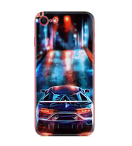 Apple iPhone 5 6 7 8 Plus Se XR Kılıf Desemli Silikon Neon Cars 1724