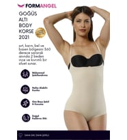#Korse İz Göstermeyen Lazer Kesim Toparlayıcı Şekillendirici Kaymaz Göğüs Altı Body Korse - 4 Adet