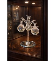 Şeffaf Kristal Biblo – Masaüstü ve Vitrin İçin Şık Dekoratif Kristal Obje (15 cm)