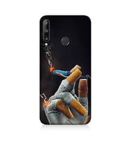 Huawei P40 Lite E Uyumlu Sigara Tutucu  Desenli Silikon Kılıf