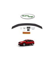 Dacia Logan Mcv Ön Kaput Koruma Rüzgarlığı 3mm Akrilik (ABS) Parlak Siyah Deflektör 2013-> Uyumlu