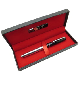 Signator® T556 Siyah Krom Roller Kalem  İsme Özel Kalem  Hediyelik Kalem (Karışık)