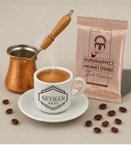 BK Gift Kişiye Özel İsimli Türk Kahvesi Fincanı & Bakır Cezve & Türk Kahvesi Seti-6, Arkadaş Hediye, Sevgiliye Hediye
