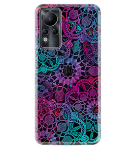 INFINIX Note 11 Pro Note 10 Hot 9 Play Kılıf Desemli Silikon Colurful Mandala 1667